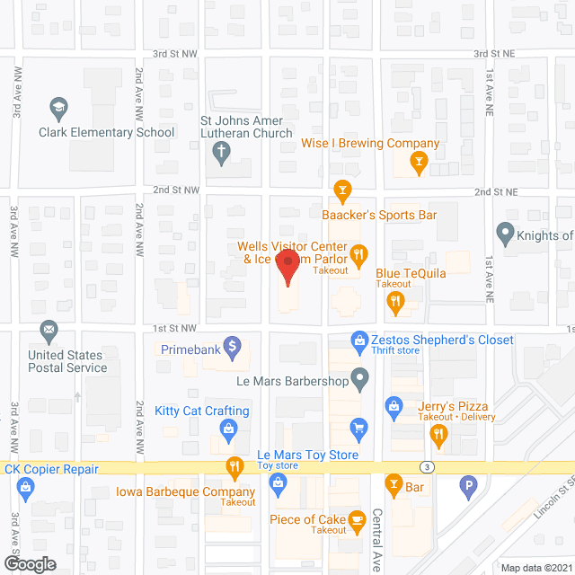 Prime Living Apartments in google map