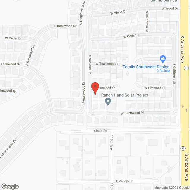 Evergreen Assisted Living in google map