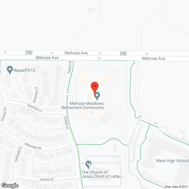 Melrose Meadows Retirement Community in google map