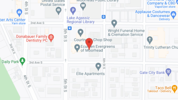 Evergreen of Moorhead in google map