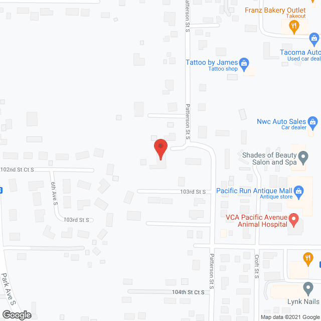 Parkland Quality Care AFH in google map