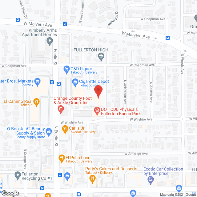 Senior Living Community at Fullerton in google map