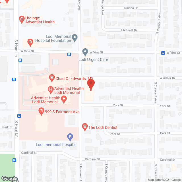 Fairmont Rehabilitation Hospital in google map