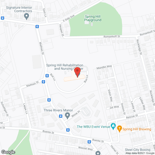 Spring Hill Rehabilitation and Nursing Center in google map