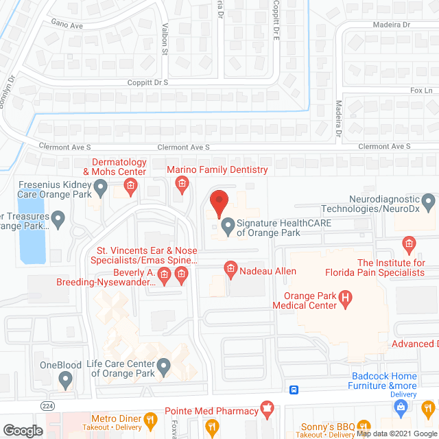 Signature HealthCARE of Orange Park in google map