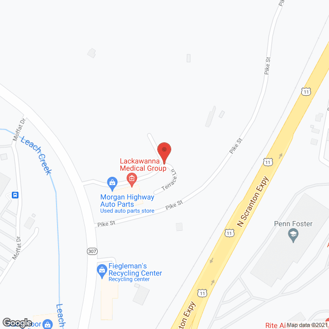 Allied Terrace in google map