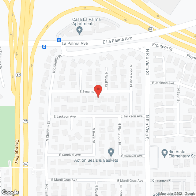 Anaheim Family Care Home in google map