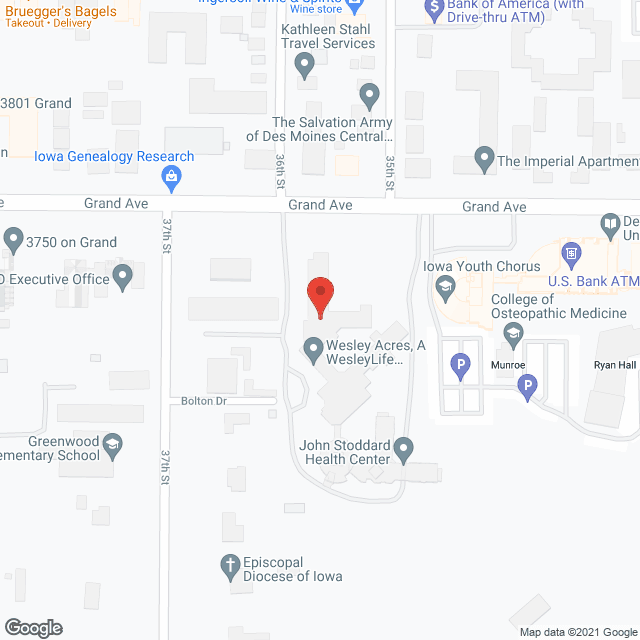 Wesley Adult Day Svc in google map