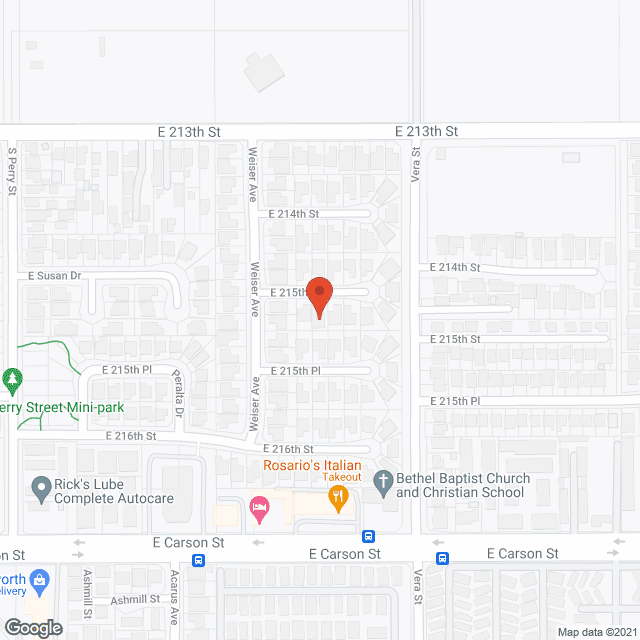 Harmony Home Care in google map