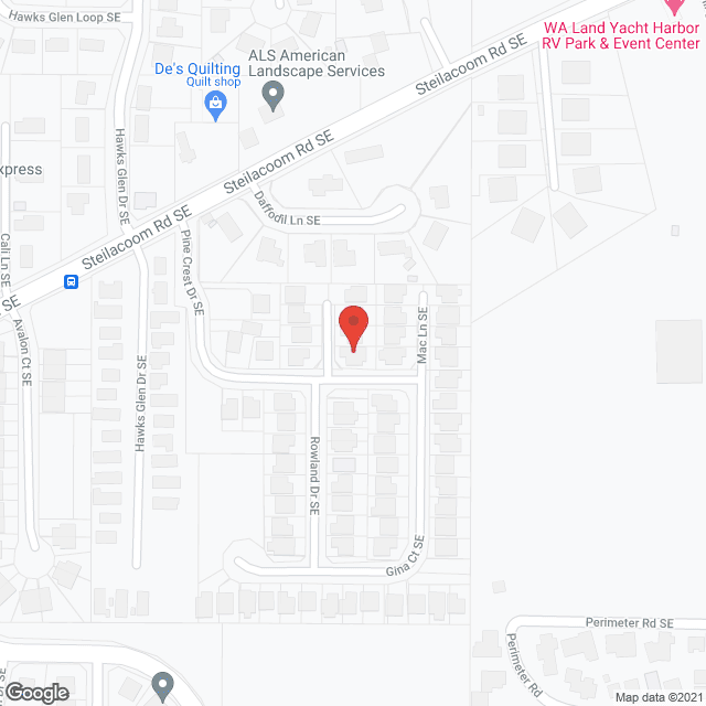 Pinecrest AFH in google map