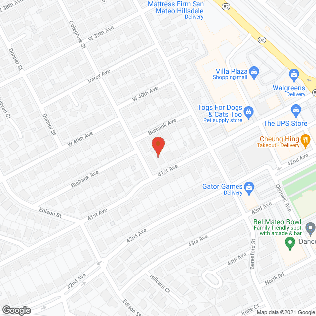 B and B Residential Facility in google map