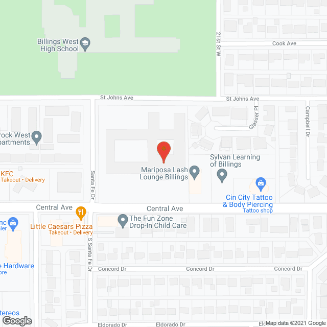 Billings Health and Rehabilitation Community in google map