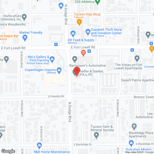 Senior Resource Network in google map