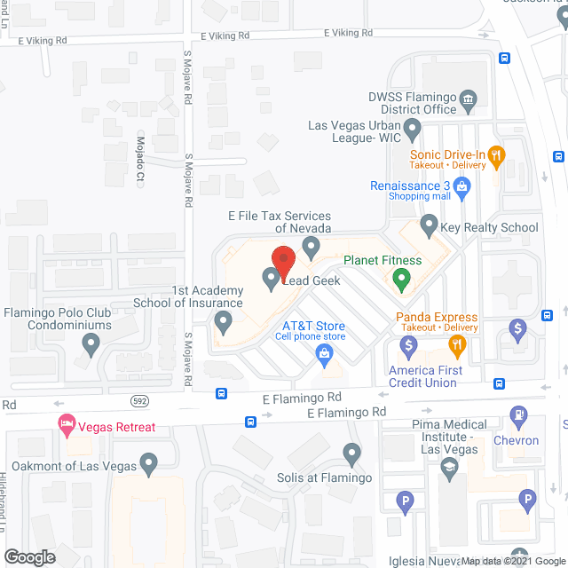 Nevada Health Care Assn in google map