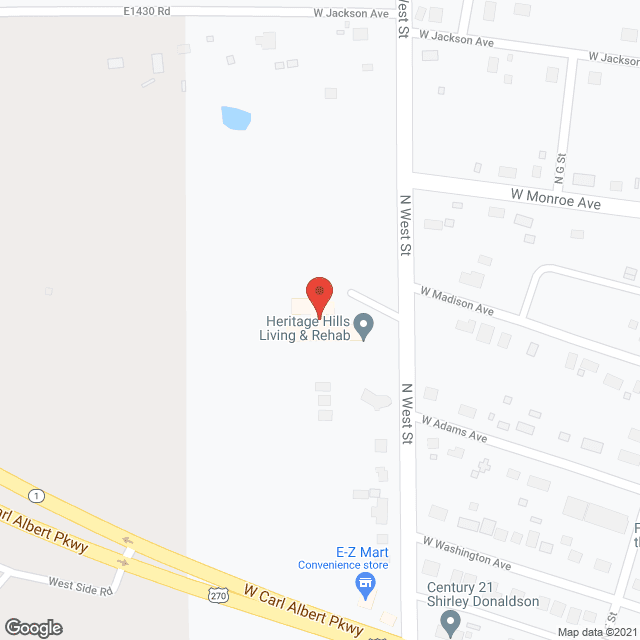 Heritage Hills Nursing Ctr in google map