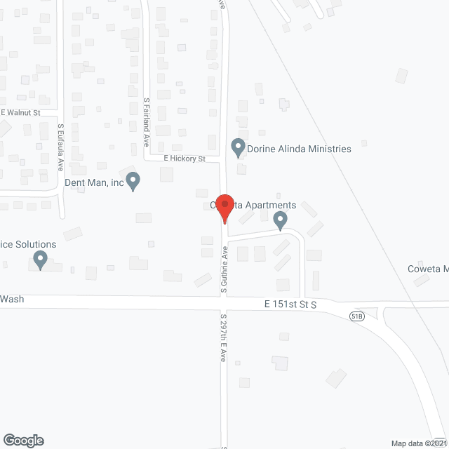 Coweta Apartments in google map