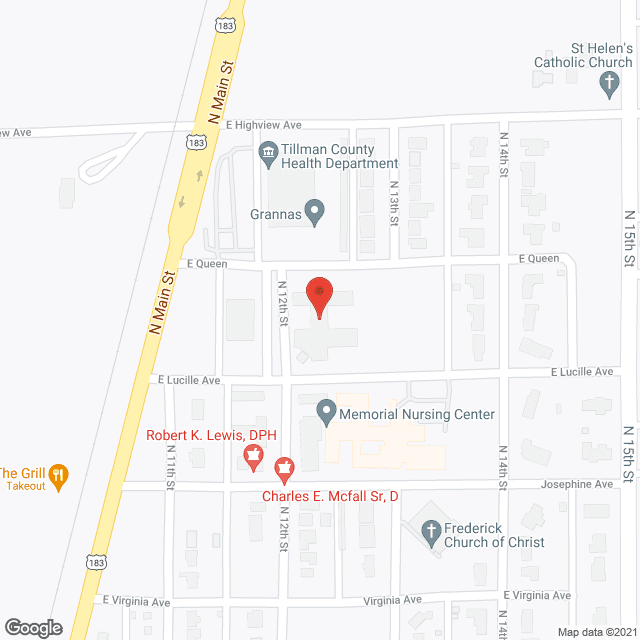 Frederick Nursing Ctr in google map