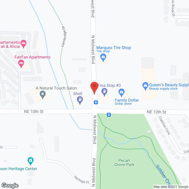 Nursing Home Svc in google map