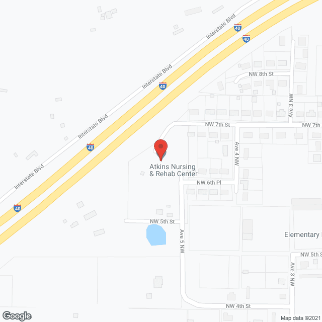 Atkins Nursing & Rehab Ctr in google map