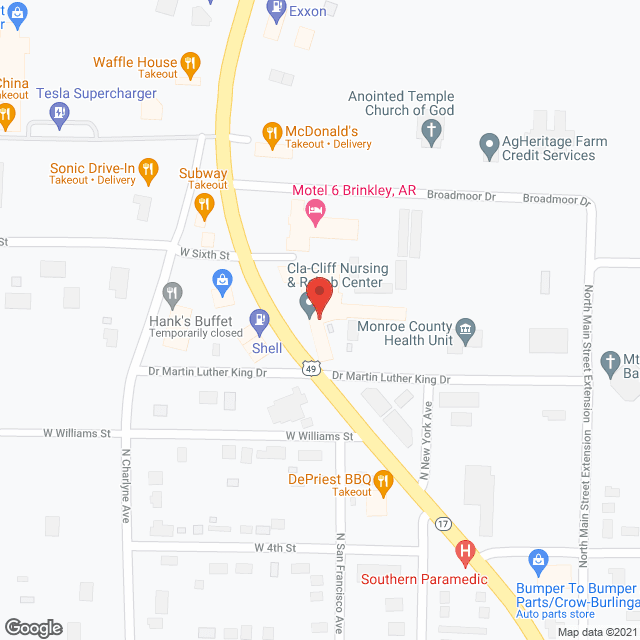 Cla-Cliff Nursing & Rehab in google map