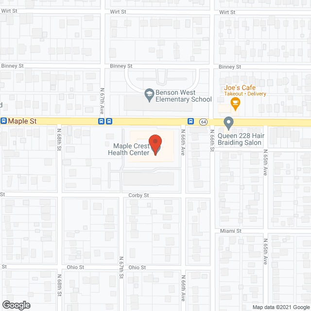 Maple Crest Care Center in google map