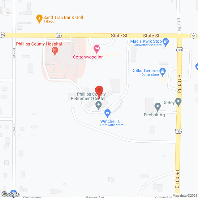 Phillips County Retirement Ctr in google map