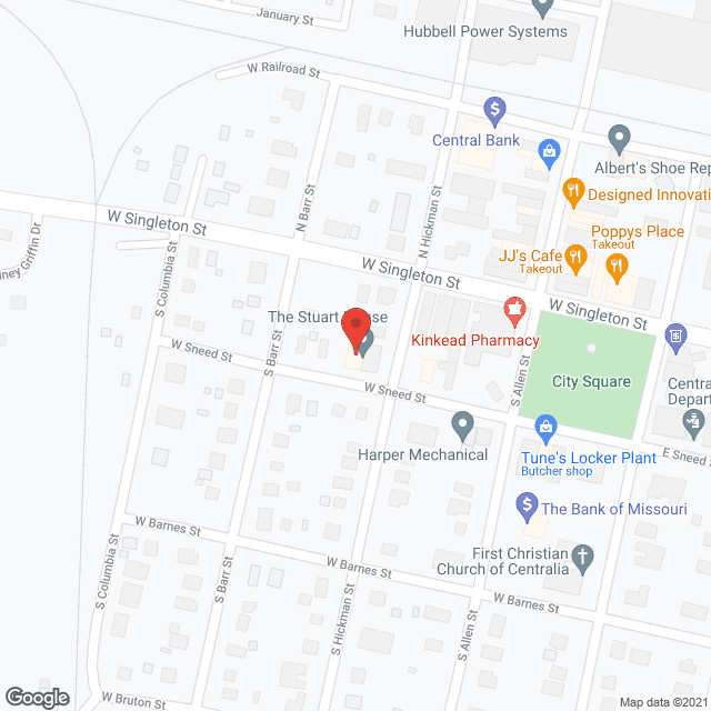 Stuart House in google map