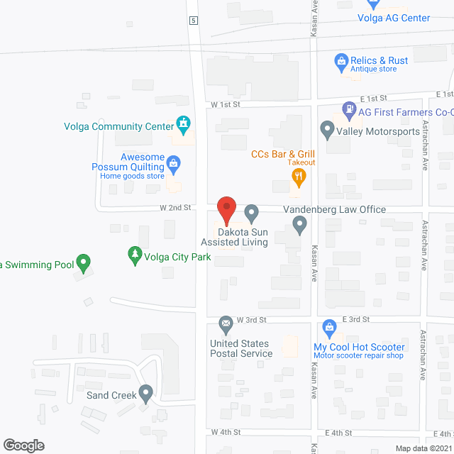 Dakota Sun Assisted Living in google map