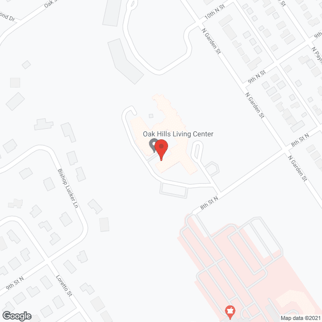 Oak Hills Assisted Living in google map