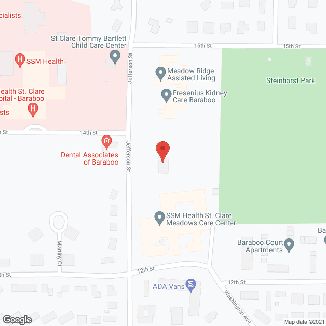St Clare Meadows Care Center in google map