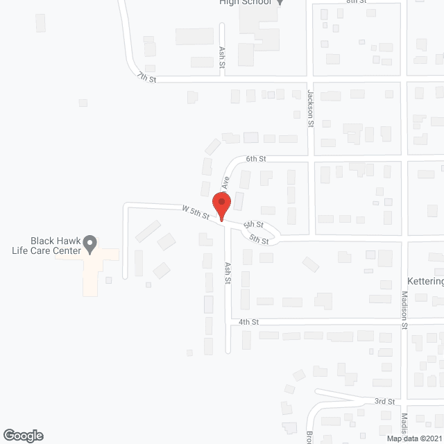 Black Hawk Life Care Ctr in google map