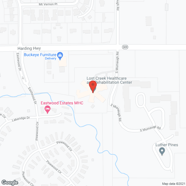 Lost Creek Care Ctr in google map