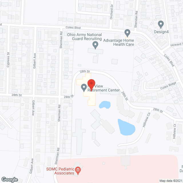 Hill View in google map