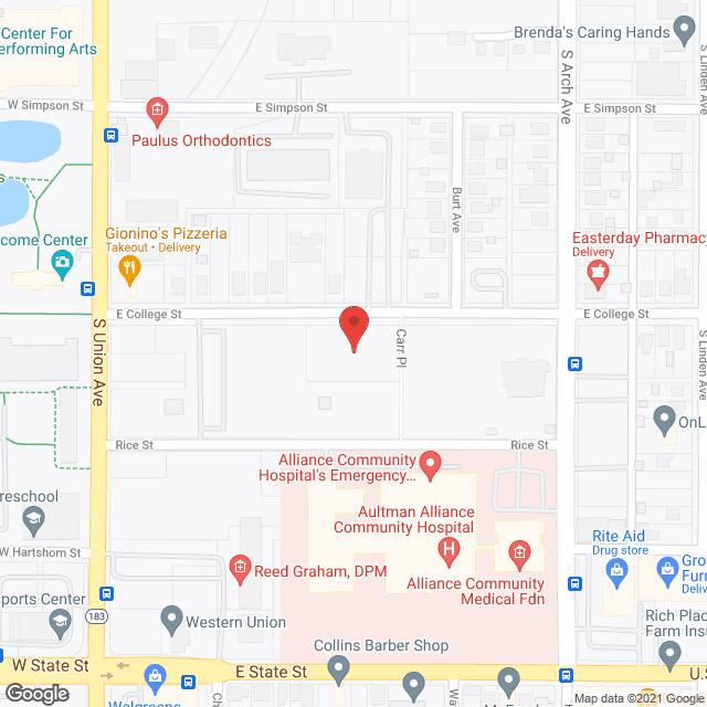 Community Care Ctr in google map