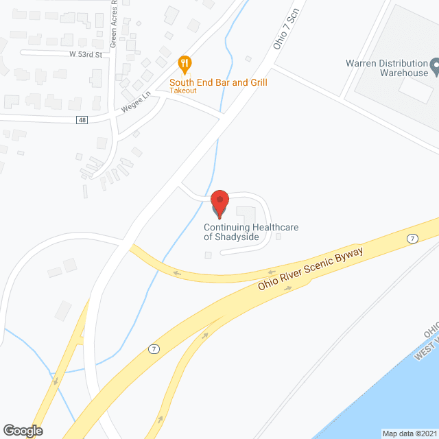Shadyside Care Center in google map