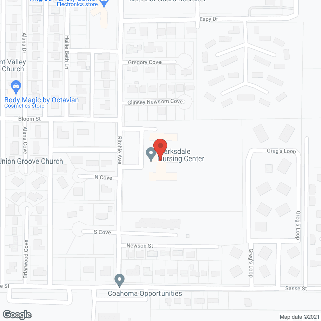 River Oaks Convalescent Ctr in google map