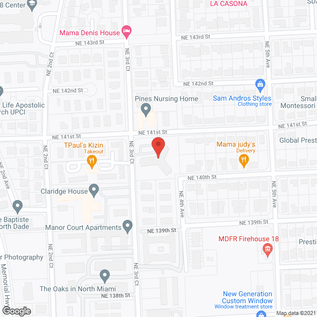 AHEPA Senior Living North Miami in google map