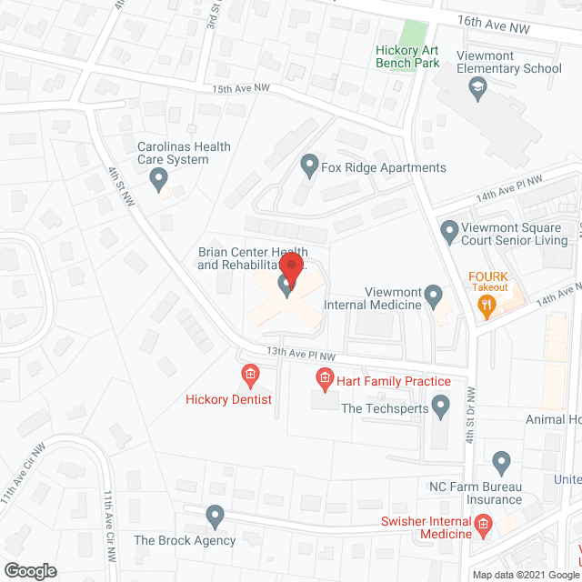 Brian Center Nursing Care in google map