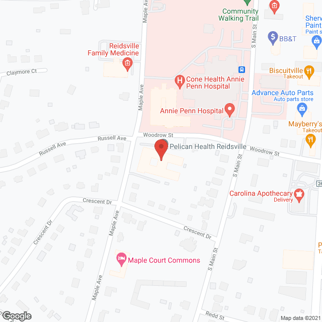 Care Center in google map