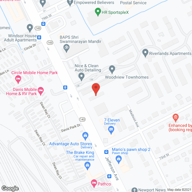 Caring and Sharing Home-Adults in google map