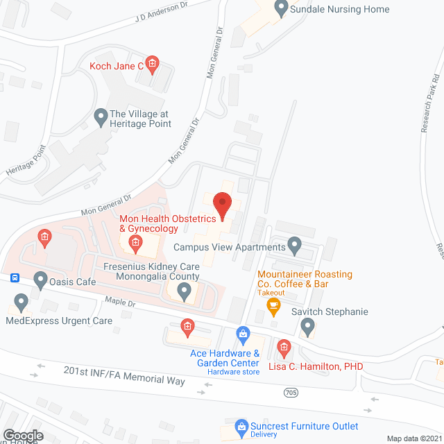 Monpointe Continuing Care Ctr in google map