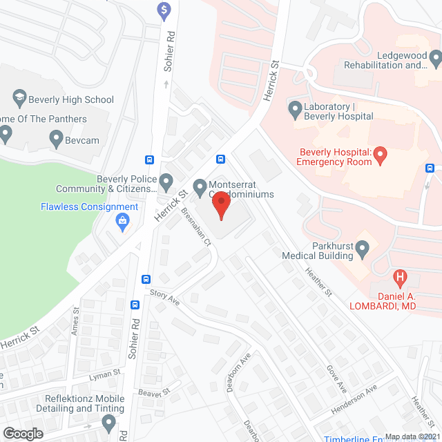 Beverly Nursing & Rehab Ctr in google map