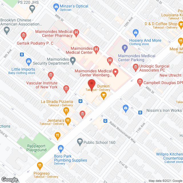 Boro Park Center for Rehabilitation and Nursing in google map