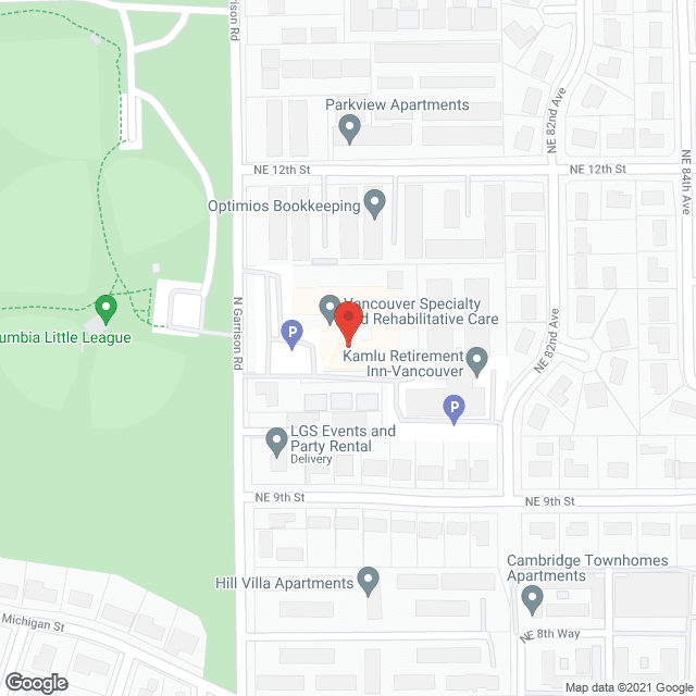 Pacific Specialty and Rehabilitative Care in google map