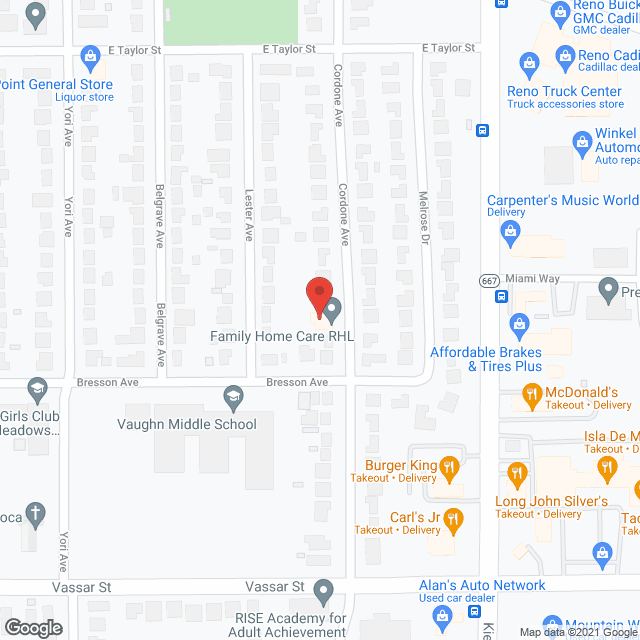 Family Home Care RHL in google map