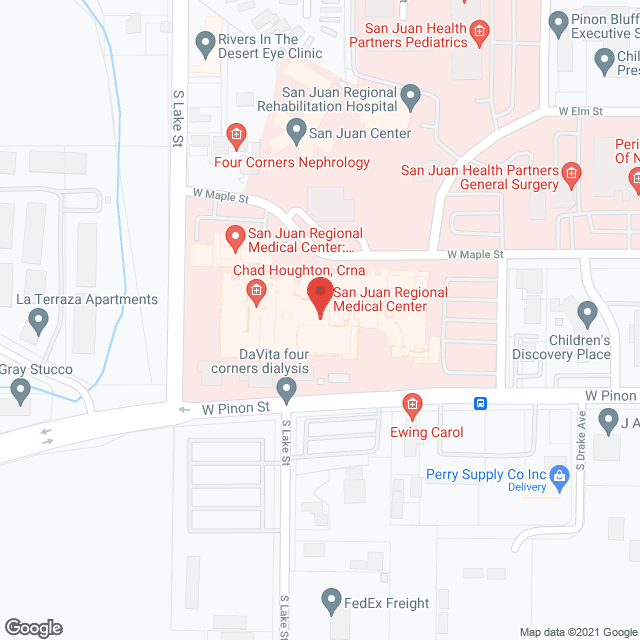 San Juan Regional Medical Ctr in google map