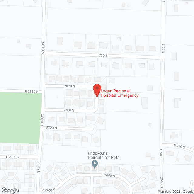 Logan Regional Hospital TCU in google map