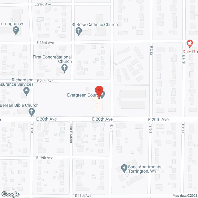 Evergreen Court Living Center in google map