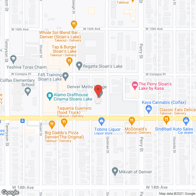 Denver Metro Village in google map