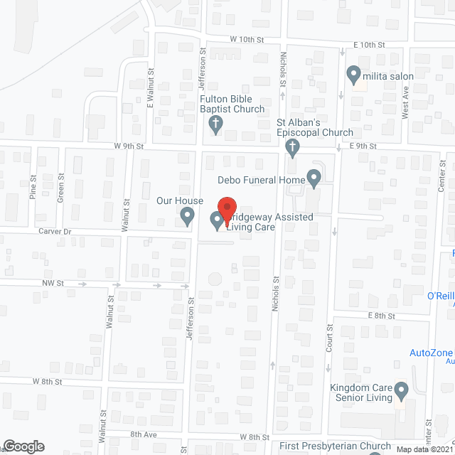 Bridgeway Residential Care Facility in google map